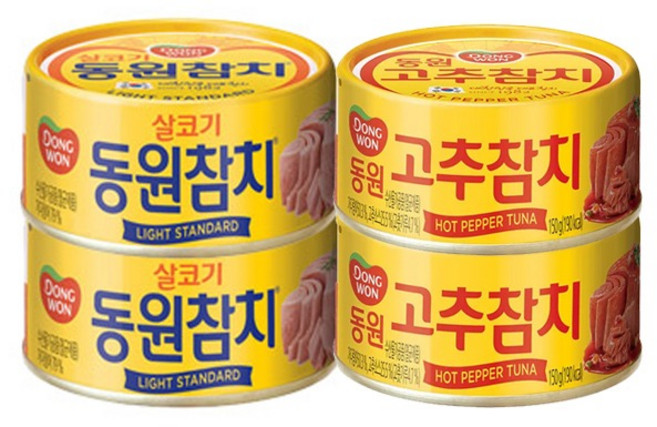 마요참치 동원참치 150gx4캔 /고단백참치 참치선물세트/식당용참치, 150g, 4개