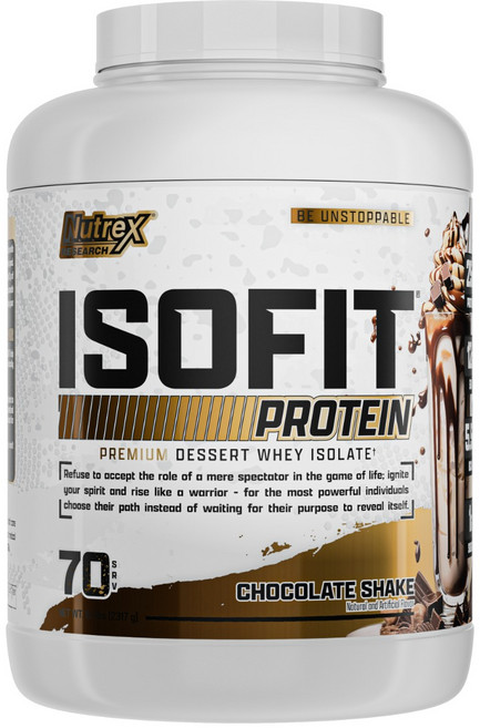뉴트렉스리서치 아이소핏 프리미엄 디저트 아이솔레이트 초콜릿 셰이크, 1개, 2.32kg