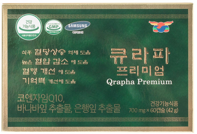 큐라파 프리미엄 혈당 개선 영양제 대사 관리 700mg 60정, 1개