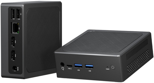 QN 미니pc 인텔 12세대 N150 홈 오피스 게임 데스크탑 컴퓨터 WIN11Pro WiFi5 BT4.0 RJ45 LAN 듀얼 스크린 4K, WIN11 Pro, 256GB, 8GB, 회색