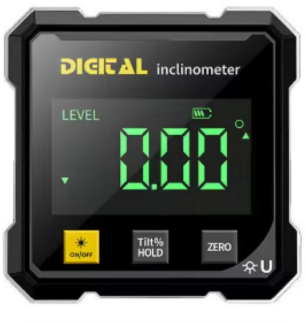 퀵픽스 4면 측정 디지털 수평 레벨 각도계 강력 자석 디지털 수평계 충전식 디지털 수평계