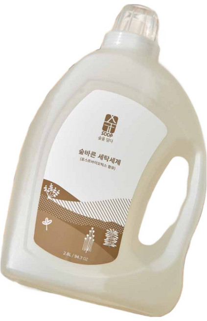 숲바른 아기 유아 대용량 세탁세제, 2.8L, 3개