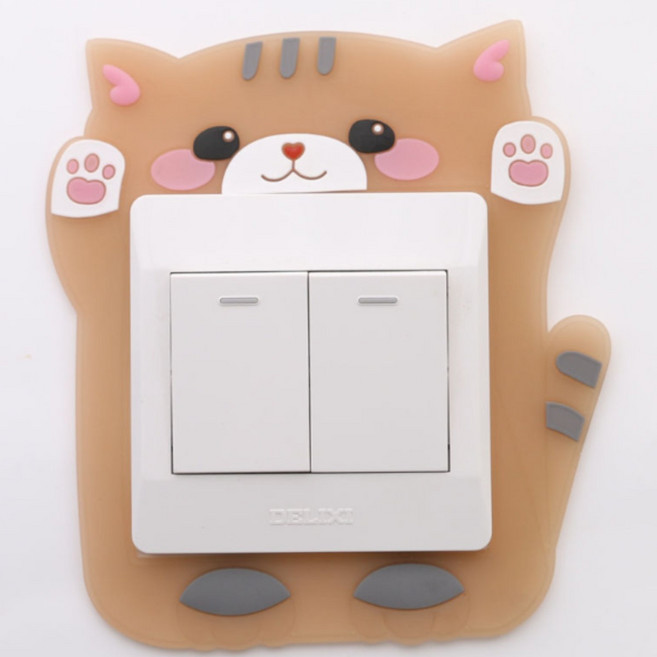 덮개형스위치보호커버 오작동방지커버 고양이