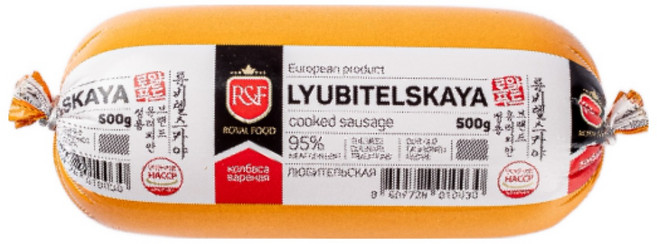 류비텔스카야 LYUBITELSKAYA 스팀소시지 유럽정통소시지 저녁반찬 캠핑음식, 1개, 500g