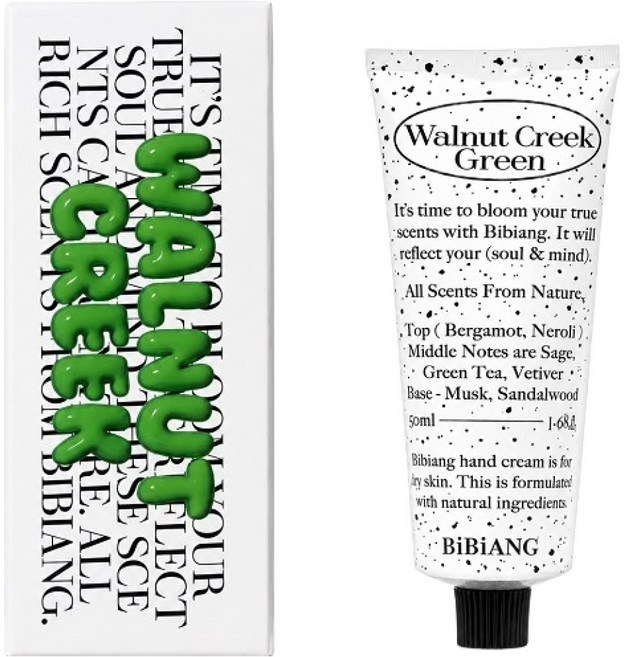 비비앙 니치 퍼퓸 핸드크림 월넛크릭 그린, 50ml, 1개