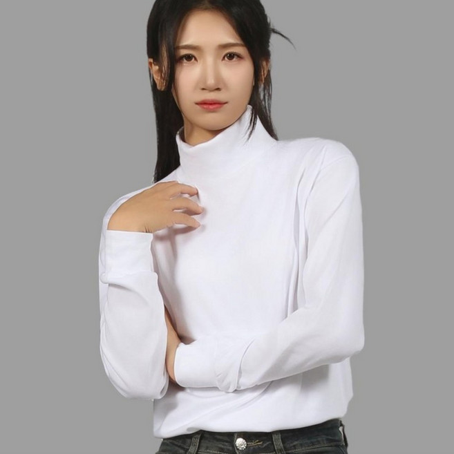 마이폴 2개 스판 남자 목폴라 기본 이너 데일리 폴라티