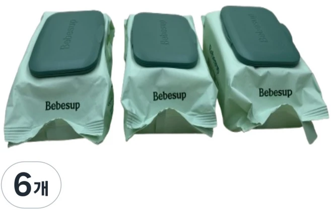 몽글몽글마켓 베베숲 네추럴 휴대용 캡형 물티슈 24매 x 3입, 6개, 24매입, 80g - 쿠팡