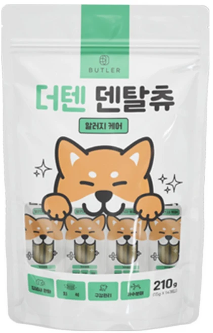 더텐 덴탈츄 14p, 알러지케어, 210g, 1개 - 쿠팡