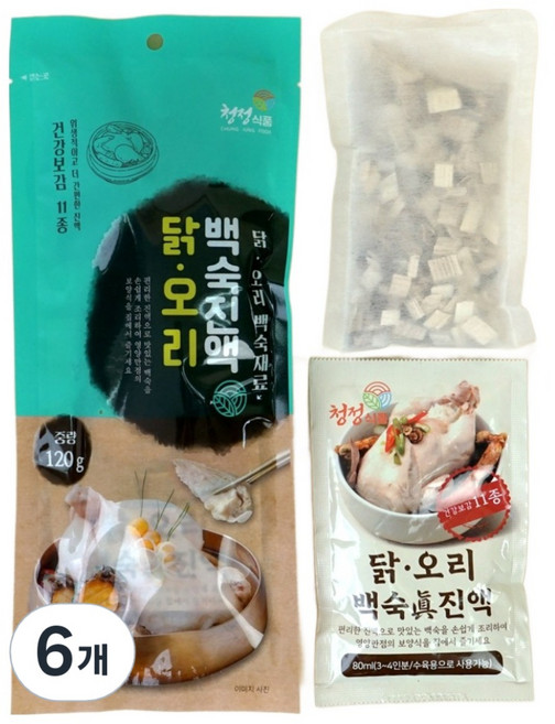 능이버섯 백숙 재료 진액, 120g, 6개