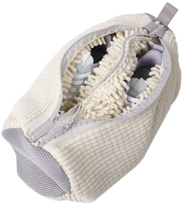 Lilioo 운동화 세탁망 신발세탁 전용망 극세사 건조망 세트, 1개, 아이보리+건조망