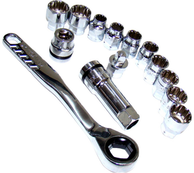 택틱스 900314 14p관통복스렌치세트 툴마트, 1개