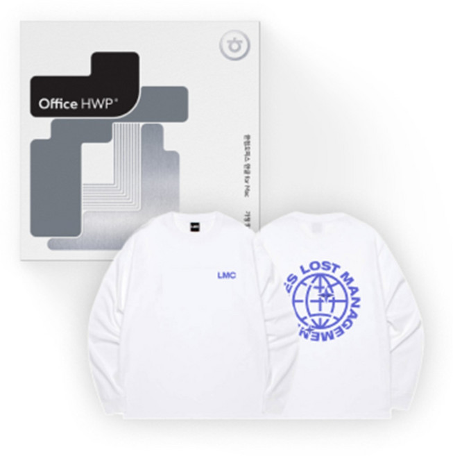 한글과컴퓨터 한글 for Mac (맥용) 한컴오피스 가정 및 학생용 MLP 배송형 + 엘엠씨 콜라보 롱슬리브, 한컴Mac + 롱슬리브 L