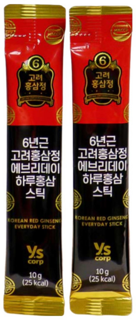 6년근 고려홍삼정 에브리데이 하루홍삼스틱 (박스당-50포입) / 100% 국내산 홍삼 농축액, 500g, 3박스, 없음
