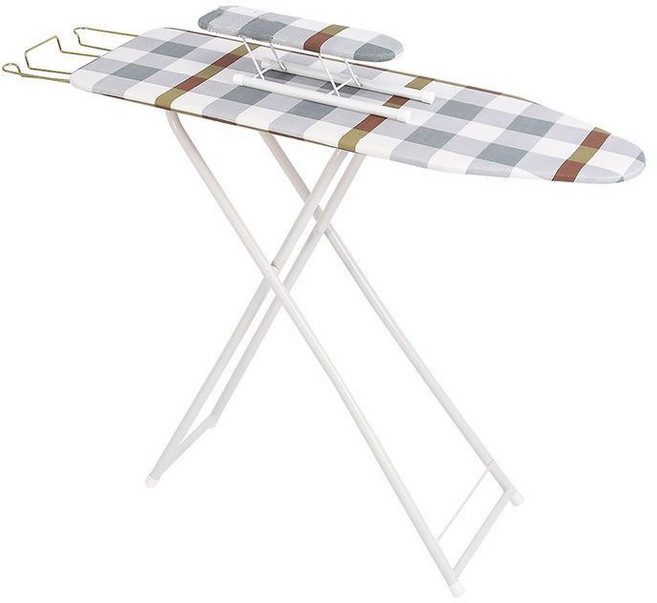 kurua 4단계 높이조절 접이식 좌식겸 스탠드 다리미판+소매판, 체크무늬
