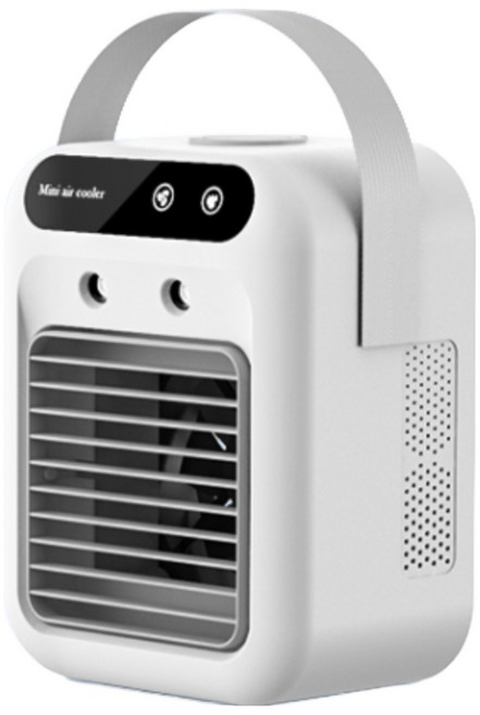 무소음 무선 선풍기 미니 냉풍기 소형 가습기 탁상용 휴대용 에어컨 대용량 물탱크, L7