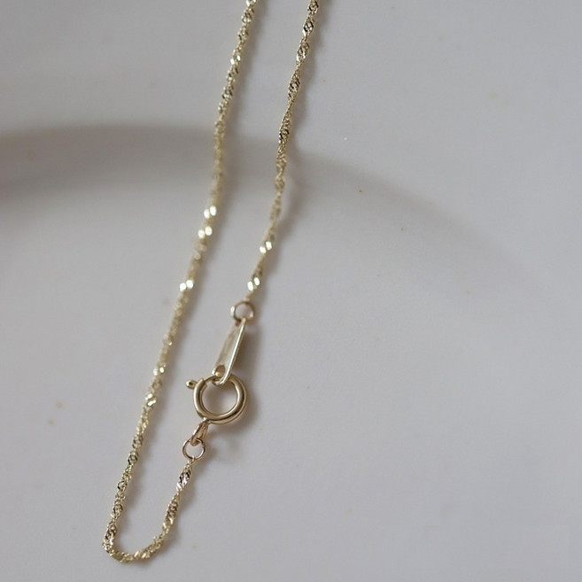 여성 베이직 심플 실버925 도금 팔찌 Bracelet C3