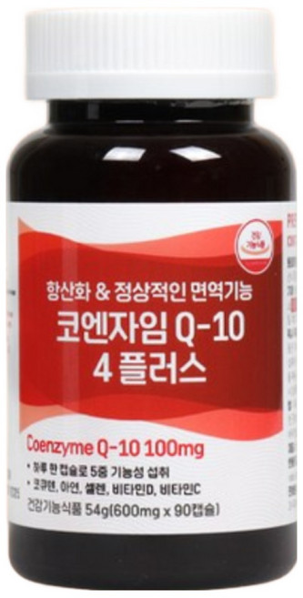 코엔자임 큐텐 coenzyme Q10 Q텐 코앤자임 큐10 아연 셀렌 비타민D 비타민C 코큐텐 코큐10 코Q10, 건강플러스 코큐텐 Q10 항산화 제 품 혈압 감소 도움, 90정, 3개