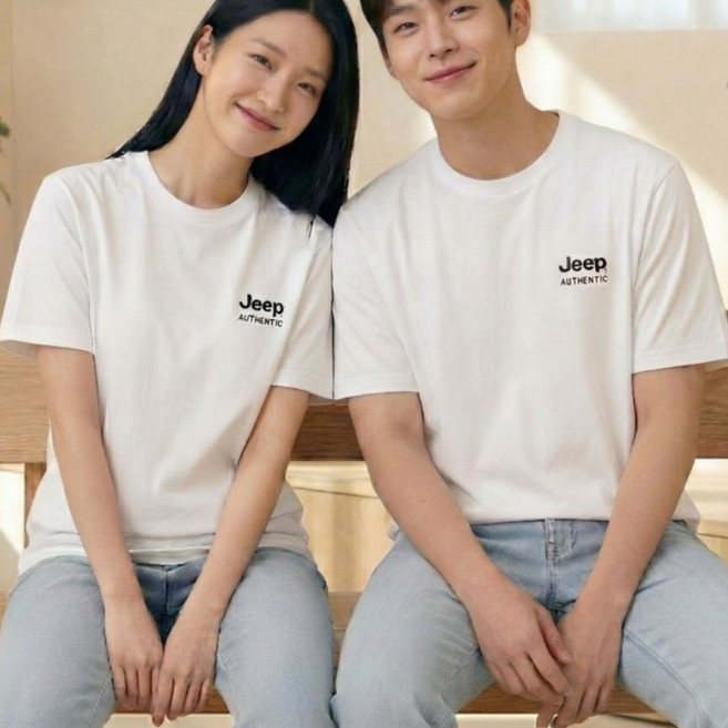 [매장정품] 지프 JEEP 남여공용 반팔 라운드넥 3매세트