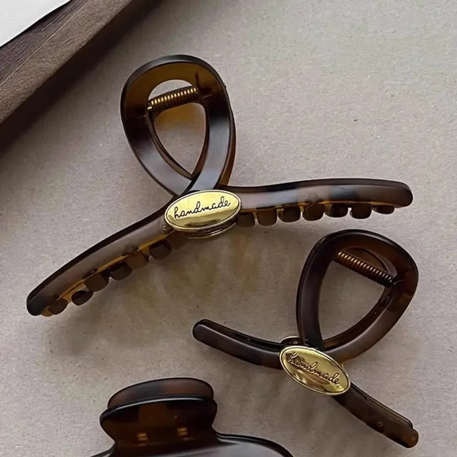 MONU 모누 고급 헤어 집게핀 대형