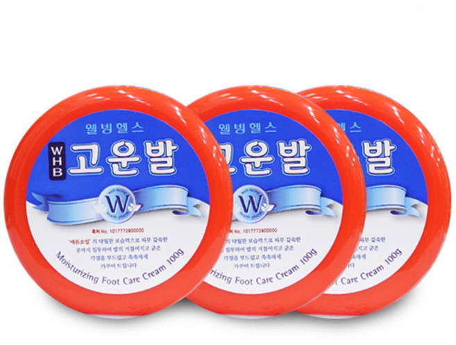 웰빙헬스 WHB고운발100g-1통, 1개입, 3개, 100g