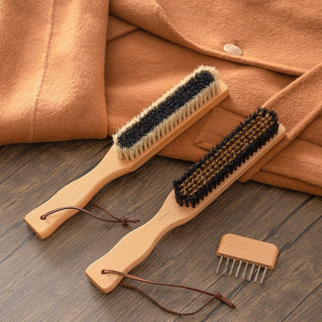 천연 돈모 코트빗 캐시미어 옷솔 브러쉬, 1개