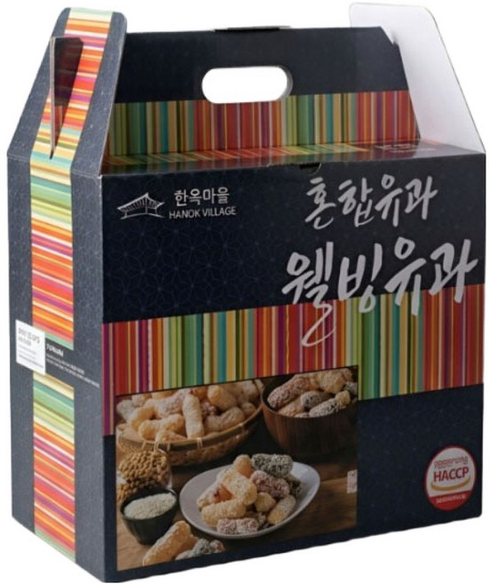 한옥마을한과대용량 혼합 유과선물세트, 1.5kg, 1박스