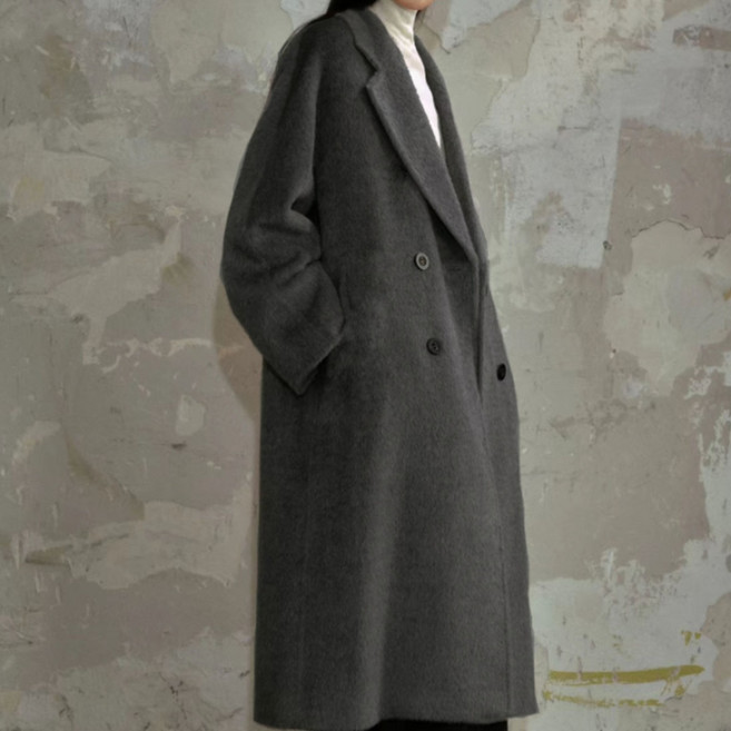 머풀러 한파룩 더블 울 롱코트