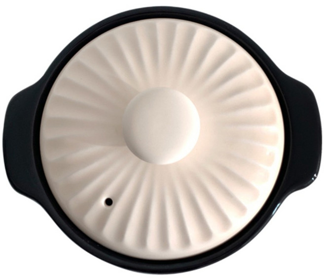 담은 마카롱 무균열 내열냄비 뚝배기(소) 1~2인용 -베이지, 1개, 17cm