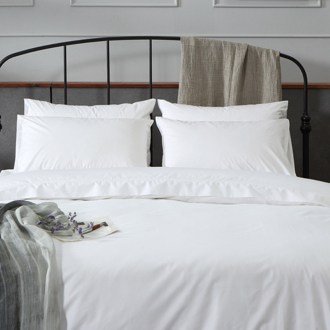 호텔식 100수 베개커버, 화이트, 1개