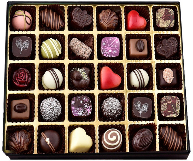 30구 아트 명품 수제 초콜릿 발렌타인데이 설날 선물, 360g, 1세트