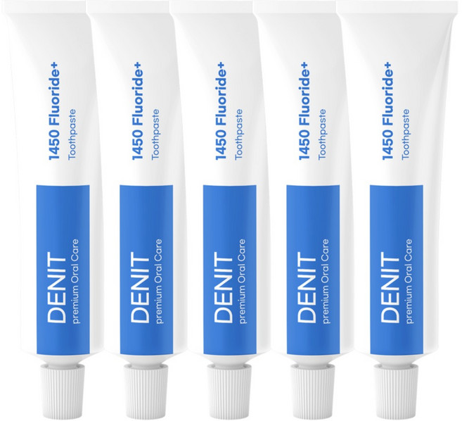 치과용 충치예방 고불소 치약 덴잇 불소플러스 1450ppm, 5개, 30g