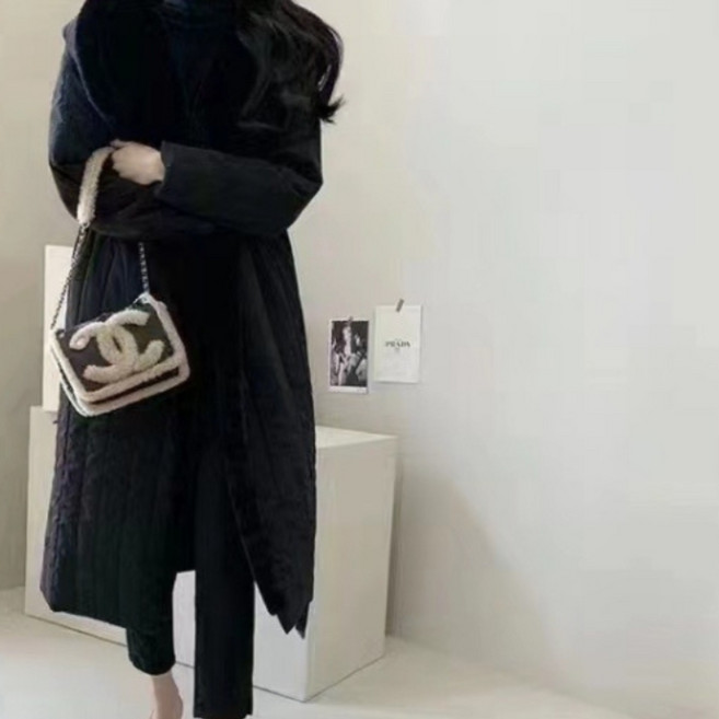 포근한 무드 벨티드 롱패딩코트