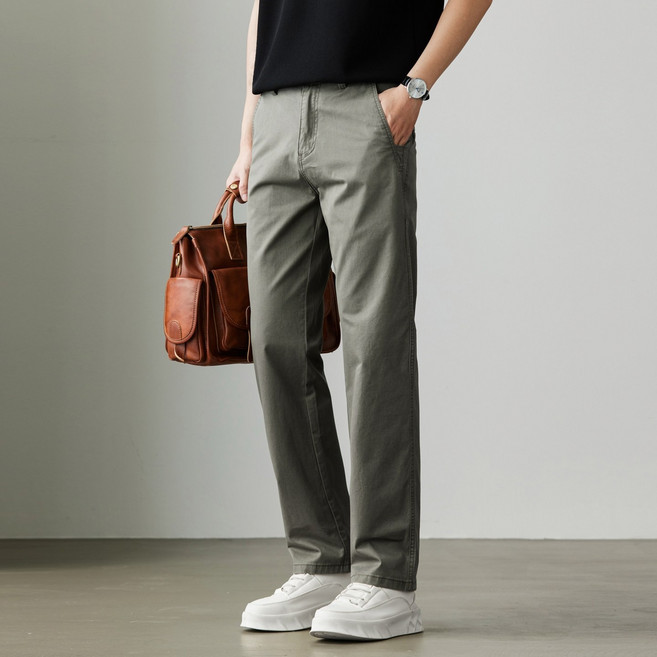 남성 고퀄원단 100%면 캐주얼 바지 편안한 팬츠