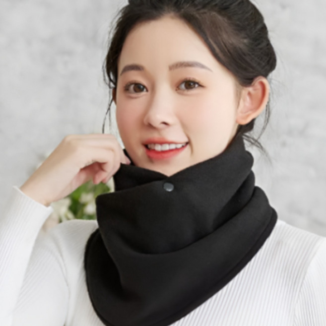 [착한청년들] 부드러운 폴라폴리스 겨울 목도리 남여공용 똑딱이 넥워머