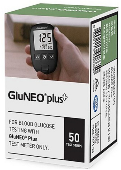 YL 글루네오 플러스 시험지 1통 50매 혈당 검사지 측정지 체크지 GluNeo plus 오상헬스케어