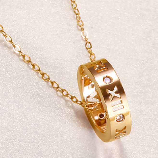 골드앤 14K 에버타임 목걸이 링 컷팅 큐빅 고급 데일리 럭셔리 포인트 당일배송