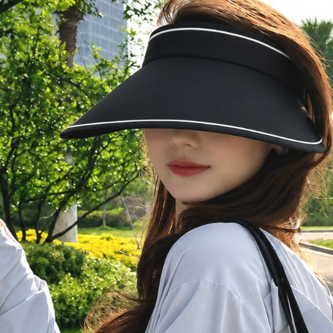 돌돌이 썬캡 여름 모자 여성 남녀공용 자외선차단 접이식 와이드 남성