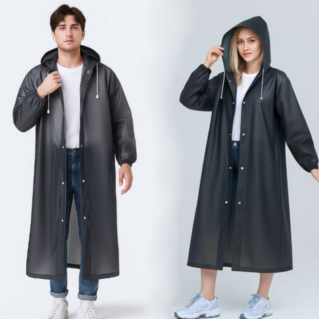 메가잇템 에바 남여공용 비옷 레인코트 일회용 다회용 우비 (1+1)