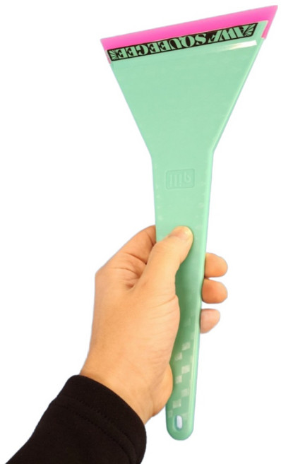 전면 후면 깊은 하단 딥 물기제거 체크 롱헤라 우레탄 스퀴지, 민트, 1개