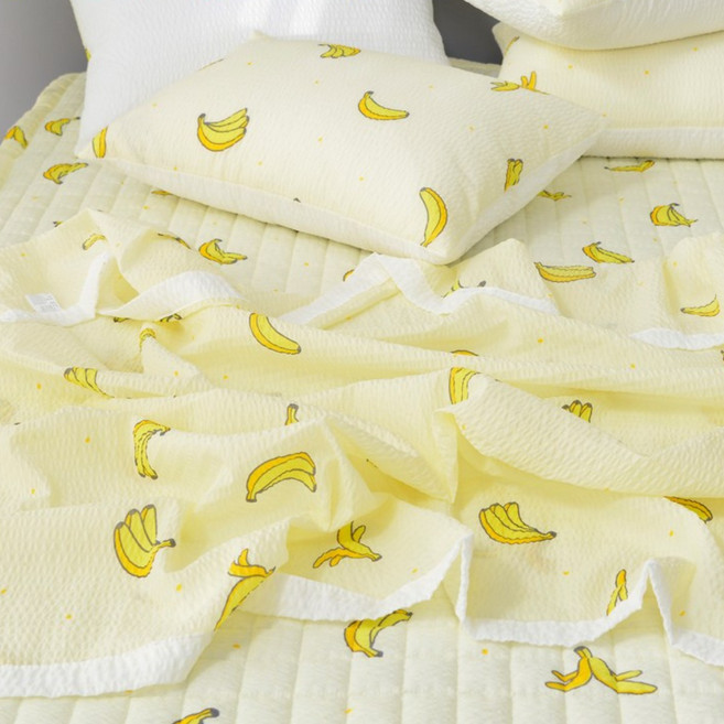 국산 여름 리빙캐슬 프루타 과일 시어서커 홑이불 세트