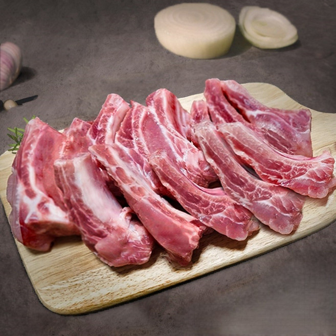 한돈 1등급 냉장 등갈비 500g 쪽갈비 바베큐 폭립, 절단(쪽갈비), 1개