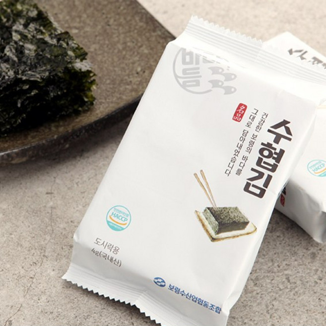 [보령수협] 수협김 도시락김 64봉 (1set), 1세트