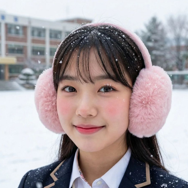 루나핏 방한 털귀마개