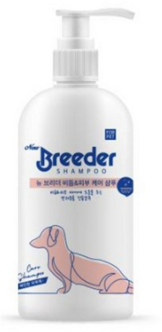 뉴 브리더 강아지 반려견 화이트(말티즈) 목욕 샴푸 500ml, 비듬&피부 샴푸, 1개