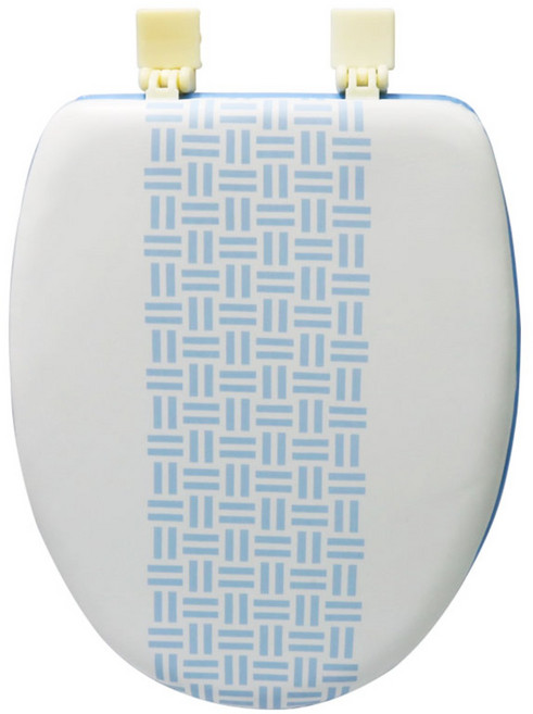 루이 쿠션 변기커버 특대형 O자형, 블루, 1개