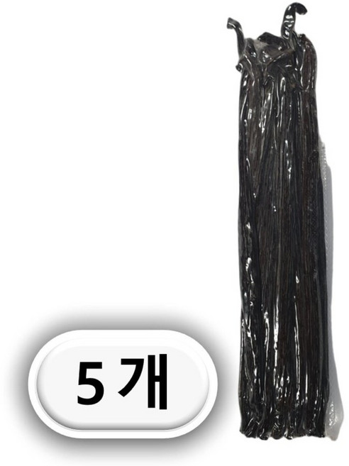 [원시림이 키운 천연 바닐라빈]익스트랙급 바닐라빈 파푸아뉴기니 부건빌 버번종 베이킹 커피, 5개, 50g