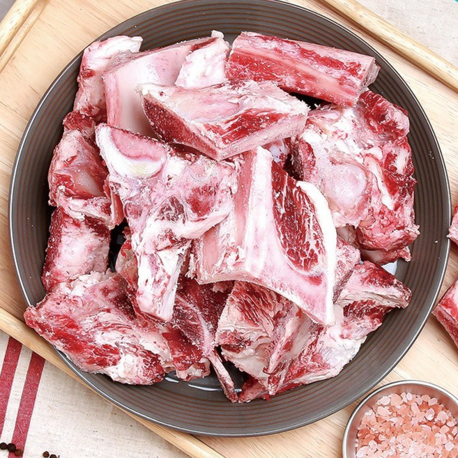 [국제식품] 명품한우모듬뼈 잡뼈 3kg(곰탕용), 1개