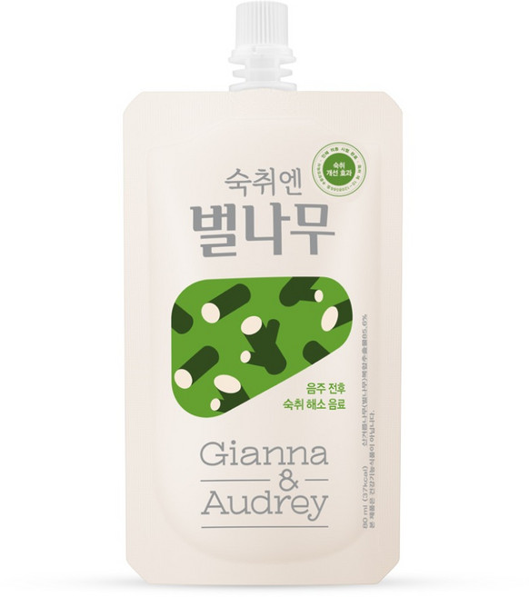 지아나앤오드리 숙취해소 음료 벌나무즙 숙취엔벌나무, 80ml, 10개