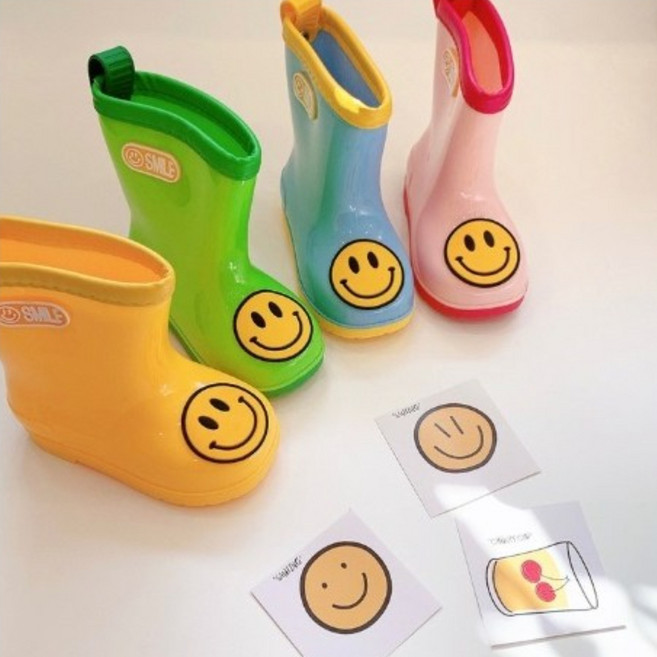 유아 아동 신발 장화 스마일장화