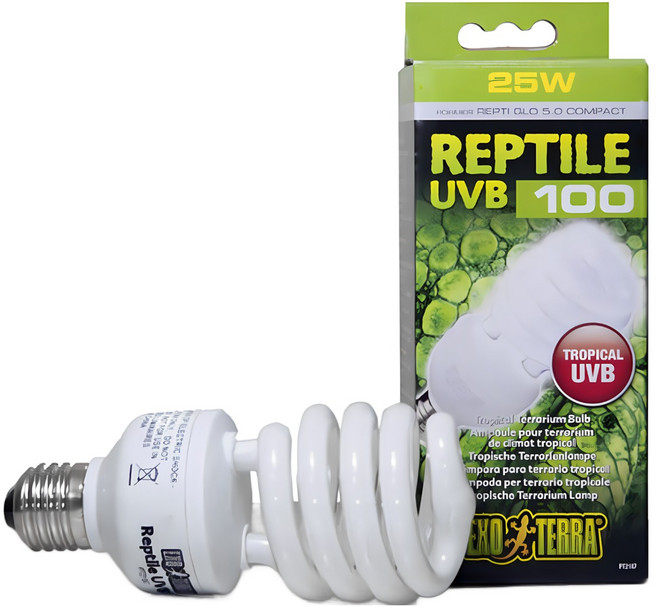 엑소테라 파충류 UVB램프 100 25W, 1개